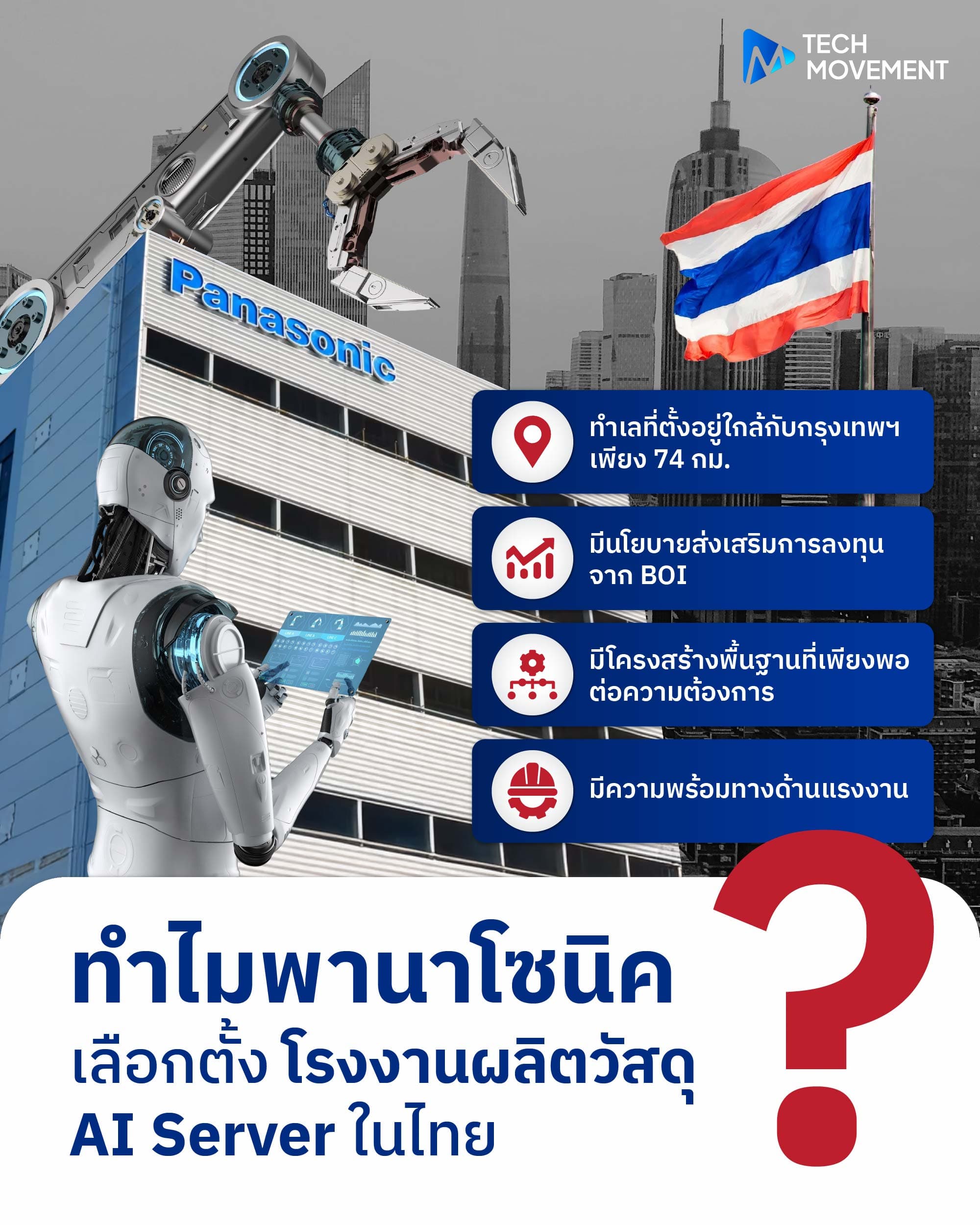 ทำไมพานาโซนิค_เลือกตั้ง_โรงงานผลิตวัสดุ_AI_Server_ในไทย