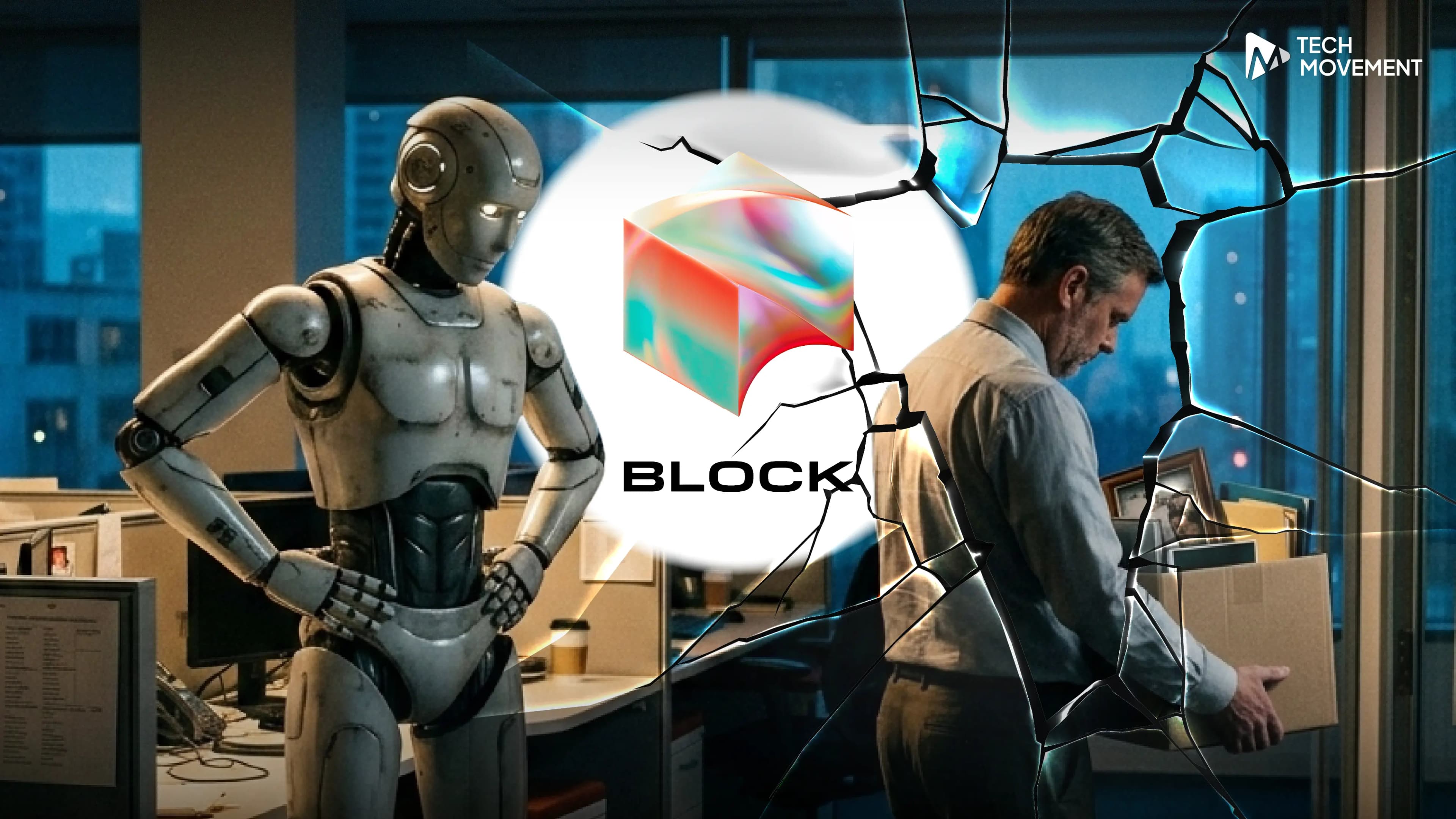 Block_ปลดพนักงานเกือบครึ่งองค์กร_เพราะ_AI_ทำแทนได้เกือบหมด