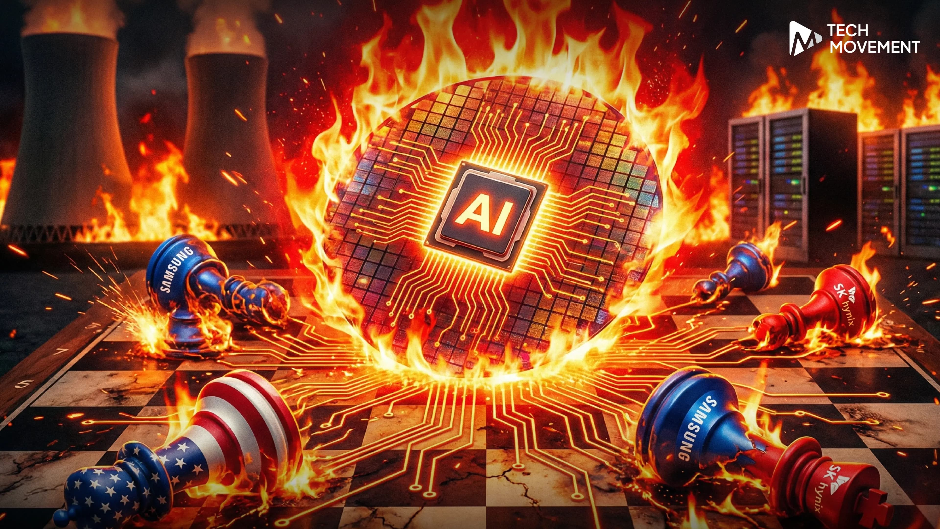 สงครามชิป_AI_ร้อนระอุรับปีใหม่_หลังสหรัฐฯ_ไฟเขียวต่ออายุใบอนุญาต_Samsung_SK_Hynix_นำเข้าเครื่องจักรชิป_เข้าจีนปี_2026